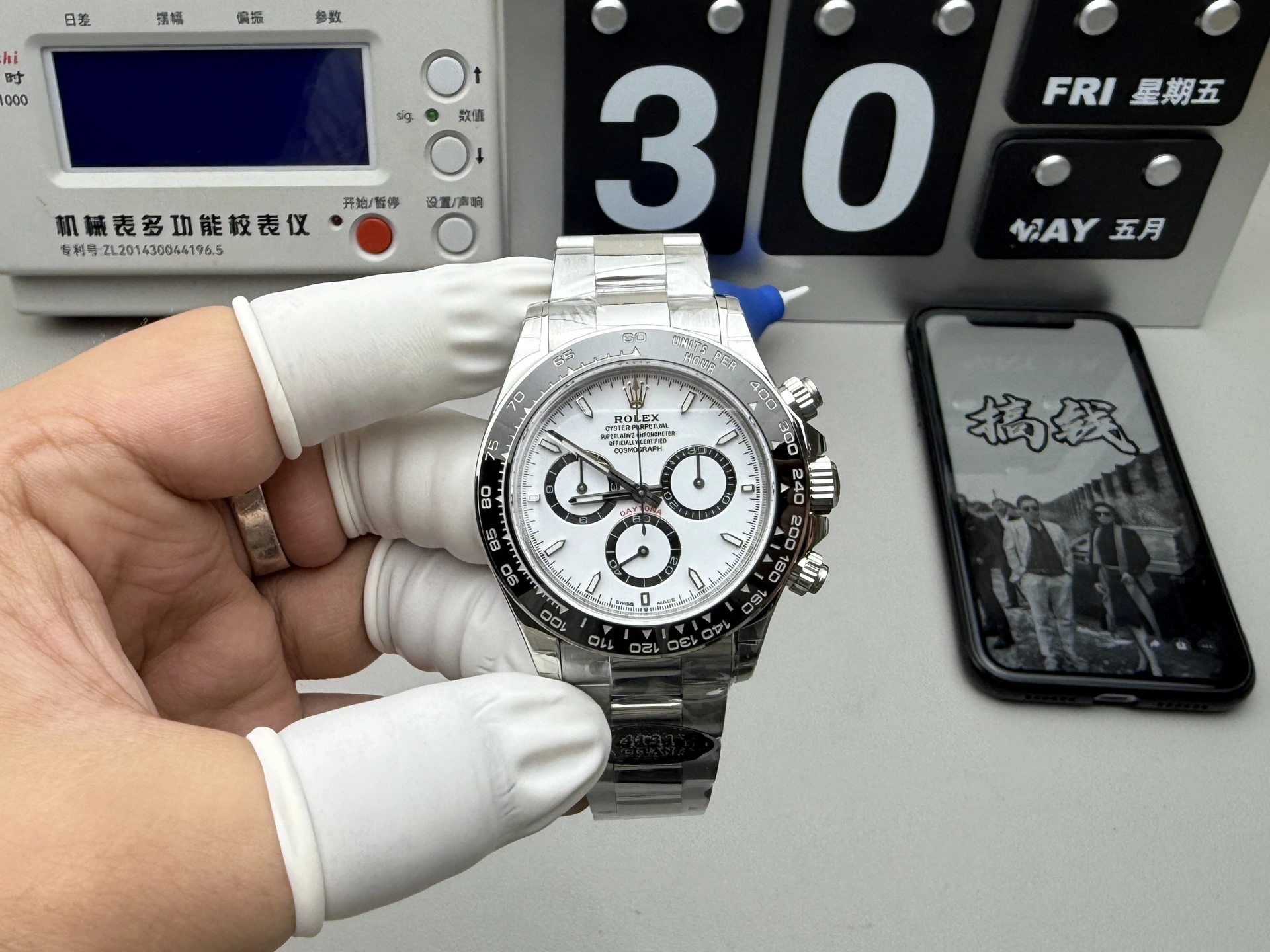 CLEAN系ハイグレード Rolex(ロレックス) デイトナ。アップグレード仕様、パンダ文字盤、ムーブメント 4131、パワーリザーブ約72時間、出荷前実物写真