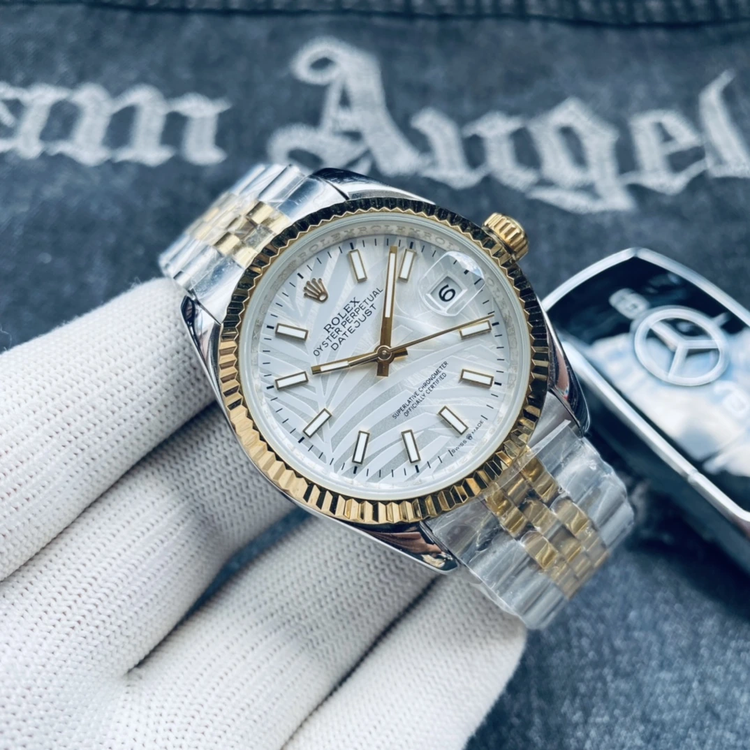 / コンビ +10 Rolex(ロレックス) デイトジャスト。ハイグレード仕様、コンビ、316ステンレススチール、ミネラルクリスタル、ステンレスブレスレット、機械式、サイズ 41mm