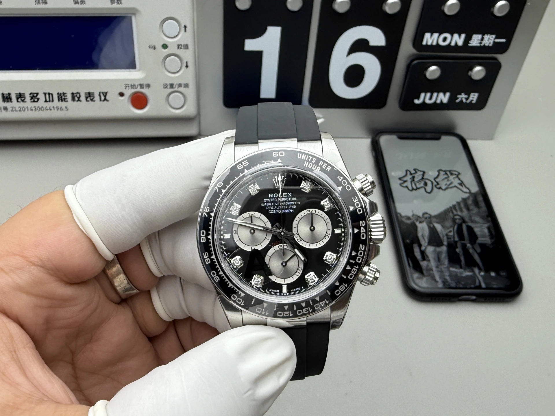 VS Rolex(ロレックス) デイトナ。ムーブメント 4131、出荷前実物写真