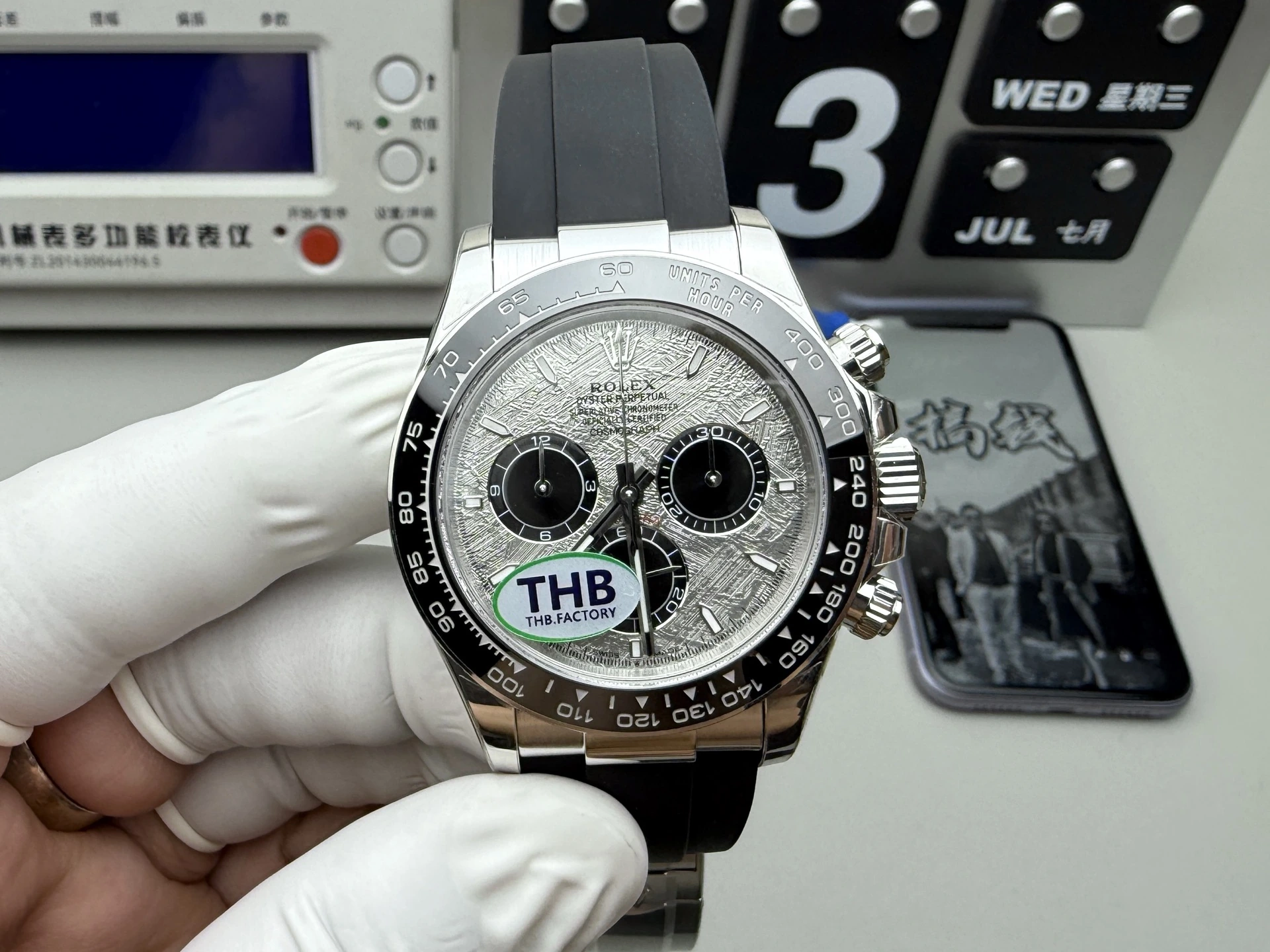 THB Rolex(ロレックス) デイトナ。メテオライト文字盤、出荷前実物写真