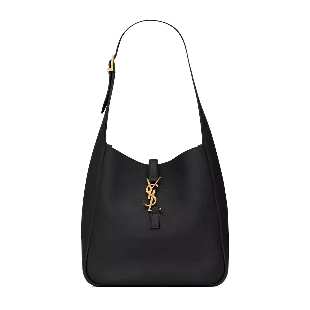 【BLACKPINKROSE同じバッグ】SAINT LAURENT LE 5 À 7 スモール ホーボーバッグ(レザー)