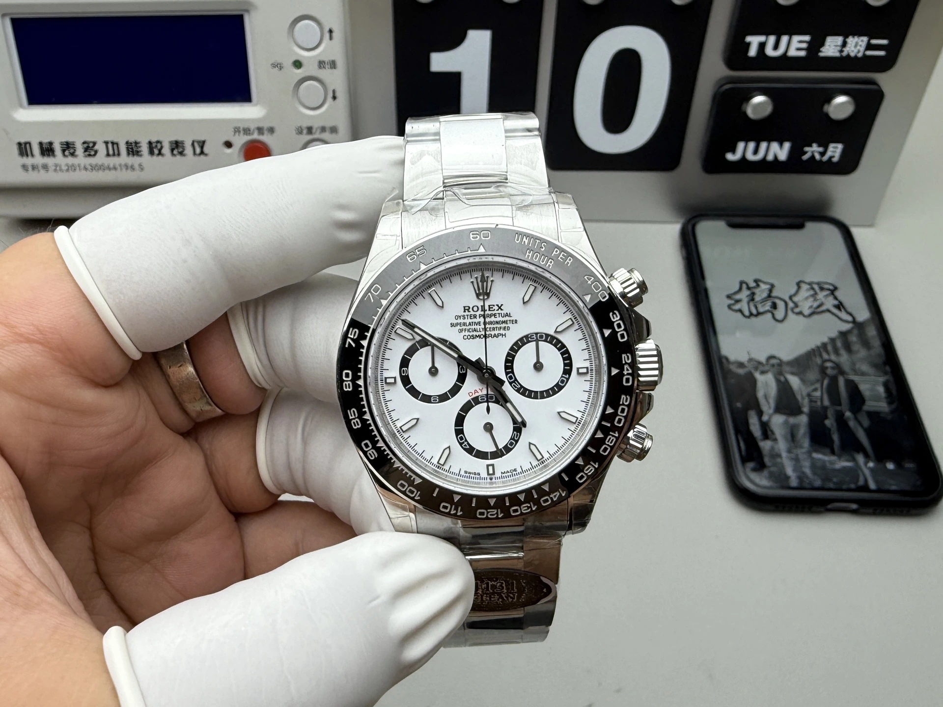 CLEAN系ハイグレード Rolex(ロレックス) デイトナ。アップグレード仕様、パンダ文字盤、ムーブメント 4131、パワーリザーブ約72時間、出荷前実物写真