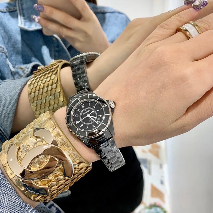 CHANEL erJ12レディースウォッチフルセラミック腕時計