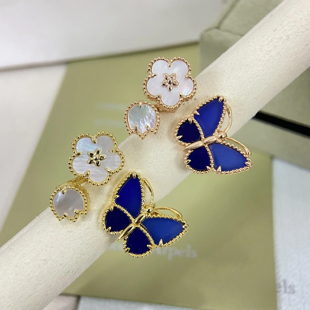 Van Cleef & Arpels（ヴァンクリーフ＆アーペル / VCA）リング FKJZM0012-056新作三合一ペタル树叶バタフライリング 品番：CHM138332