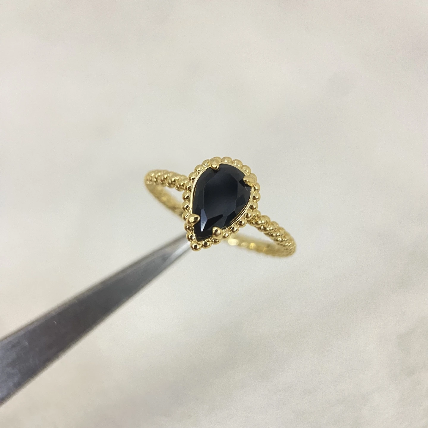 Boucheron（ブシュロン / Boucheron）リング BSJZL0008-032新作ブラック滴水珠边マザーオブパールリング サイズ：6.7.8# 品番：BIL026230