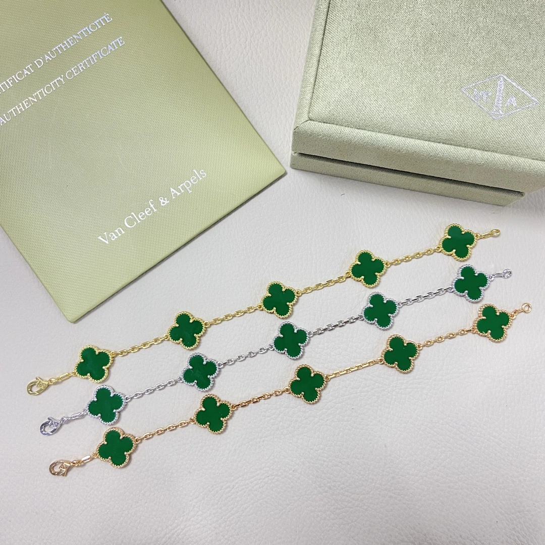 Van Cleef & Arpels(ヴァンクリーフ&アーペル / VCA)ブレスレット 新绿クローバー5フラワーブレスレット