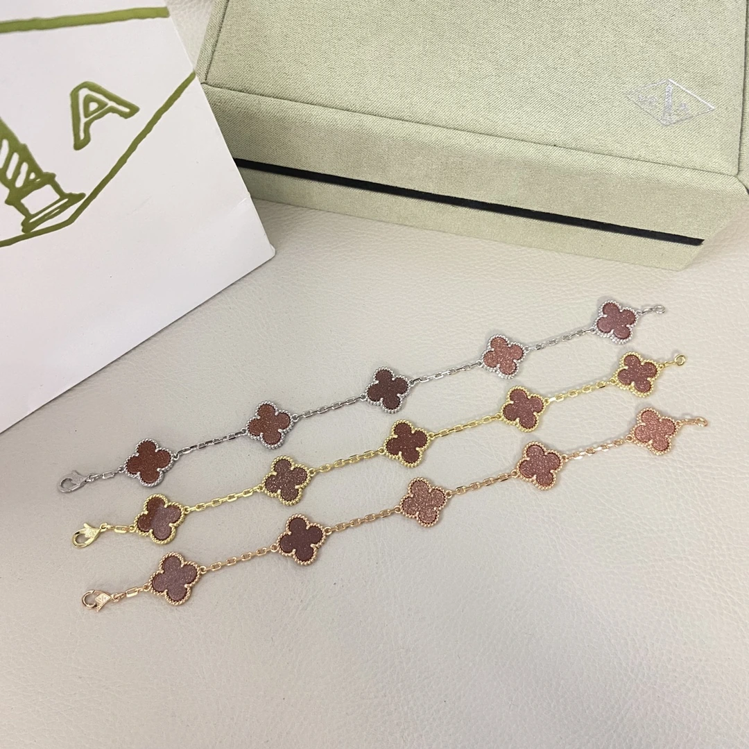 Van Cleef & Arpels(ヴァンクリーフ&アーペル / VCA)ブレスレット 新作红金沙5フラワーブレスレット