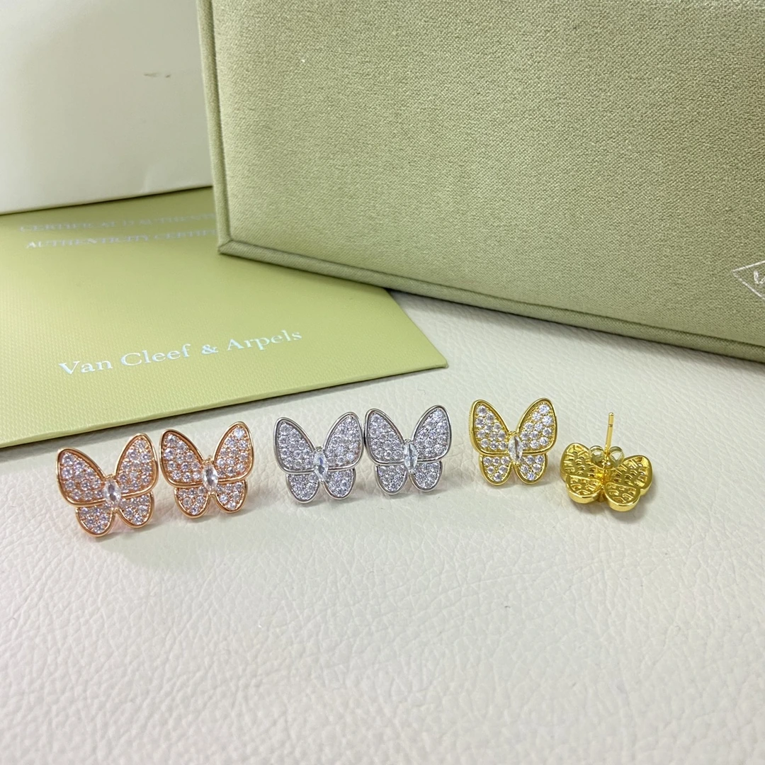 Van Cleef & Arpels(ヴァンクリーフ&アーペル / VCA)ピアス フルパヴェバタフライピアス 品番:BAM133286