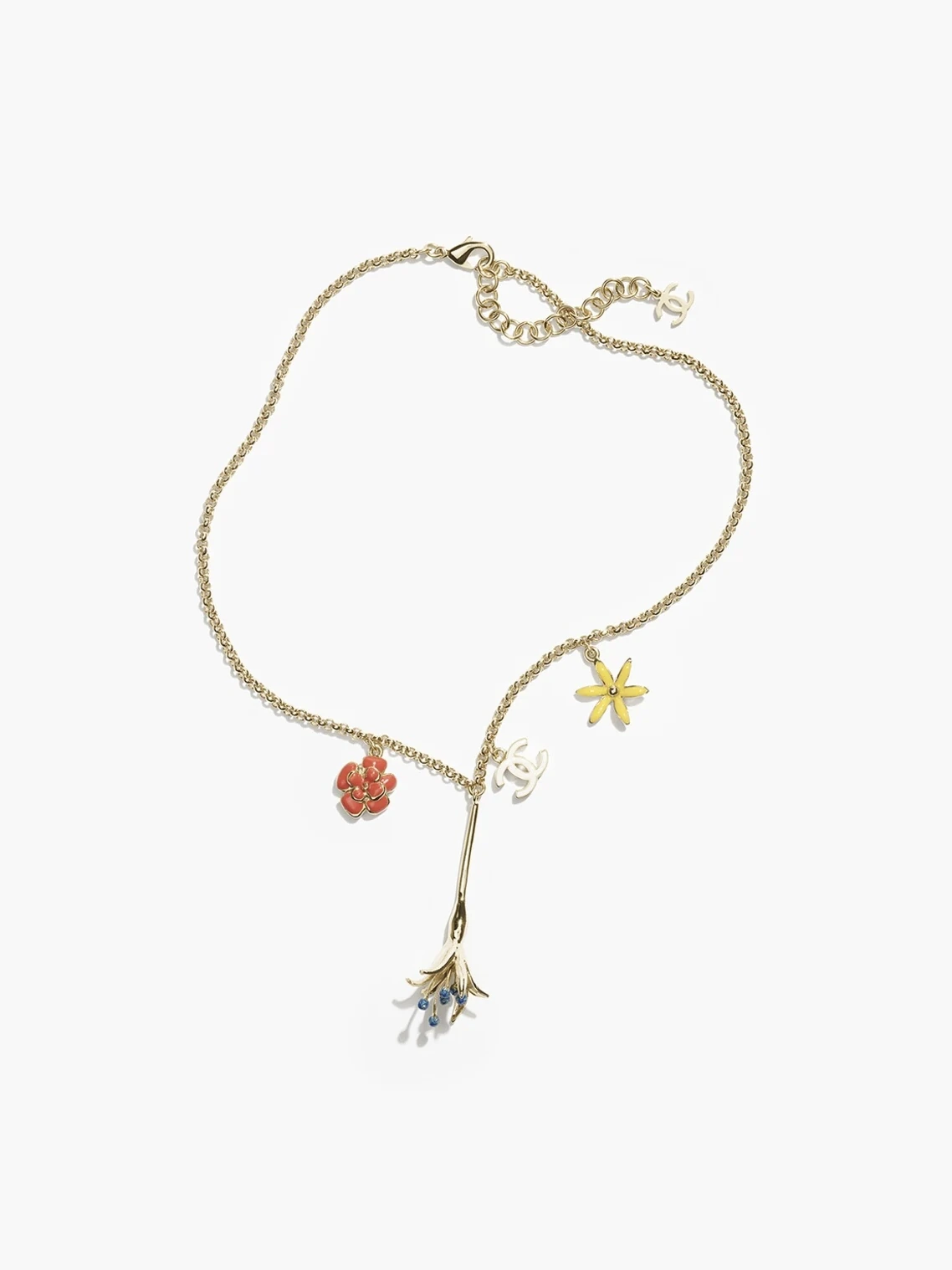 Chanel(シャネル / Chanel)26C春夏新作エナメルマルチエレメントフラワー山茶花ネックレス