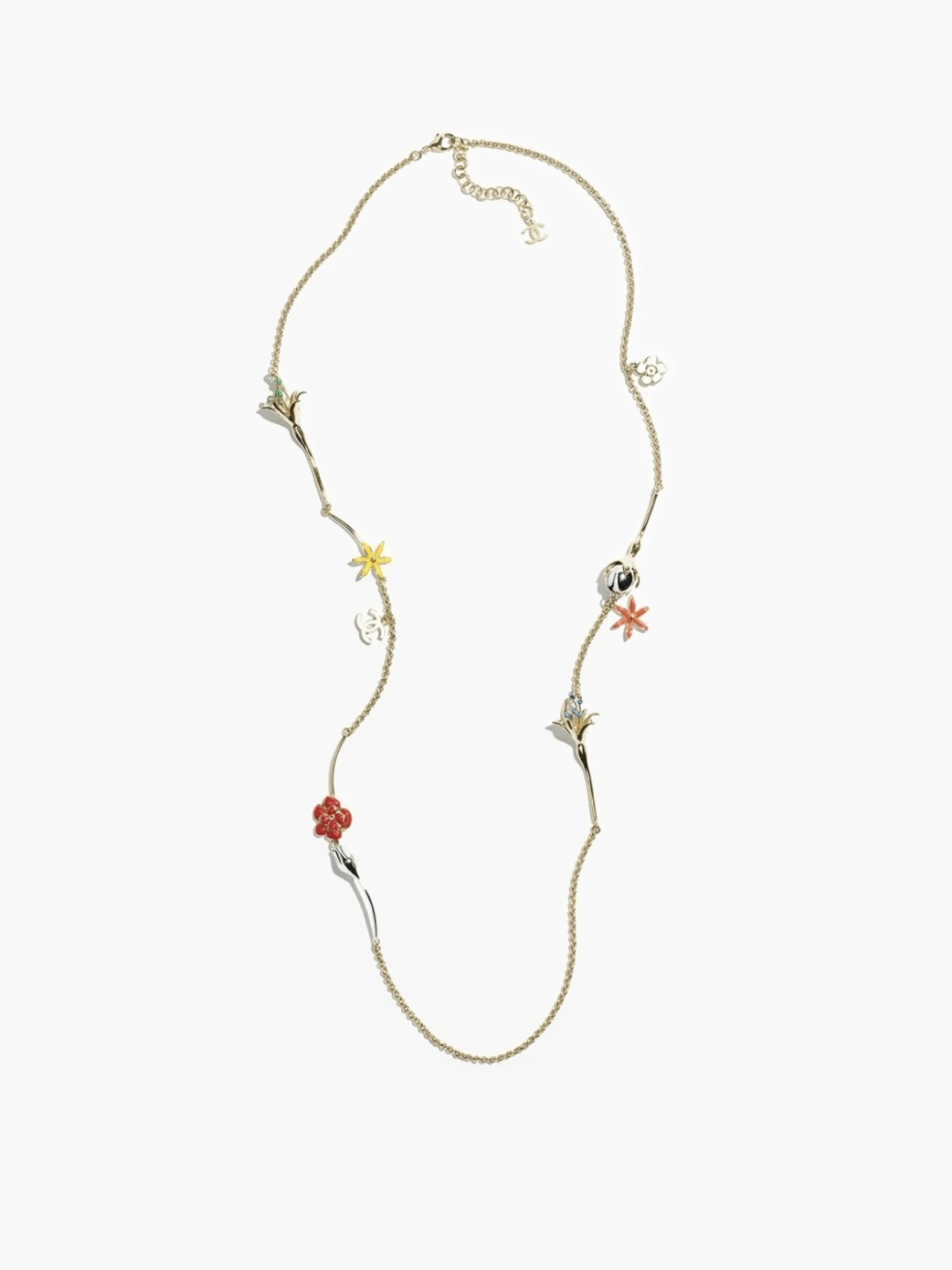 Chanel(シャネル / Chanel)26C春夏新作彩色エナメルフラワーマルチエレメントロングネックレス
