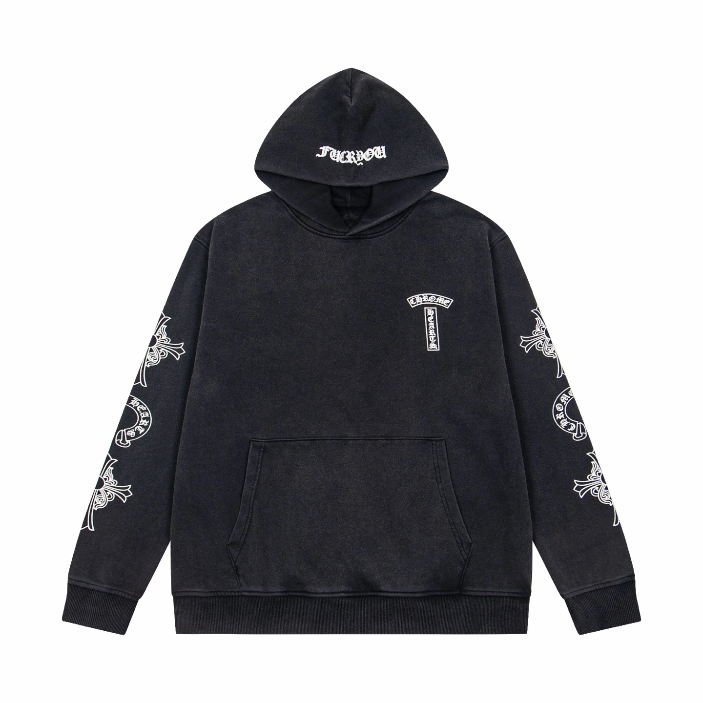 Chrome Hearts(クロムハーツ) フーディー。素材:コットン。仕様:プリント・ウォッシュ加工。サイズ:S/M/L