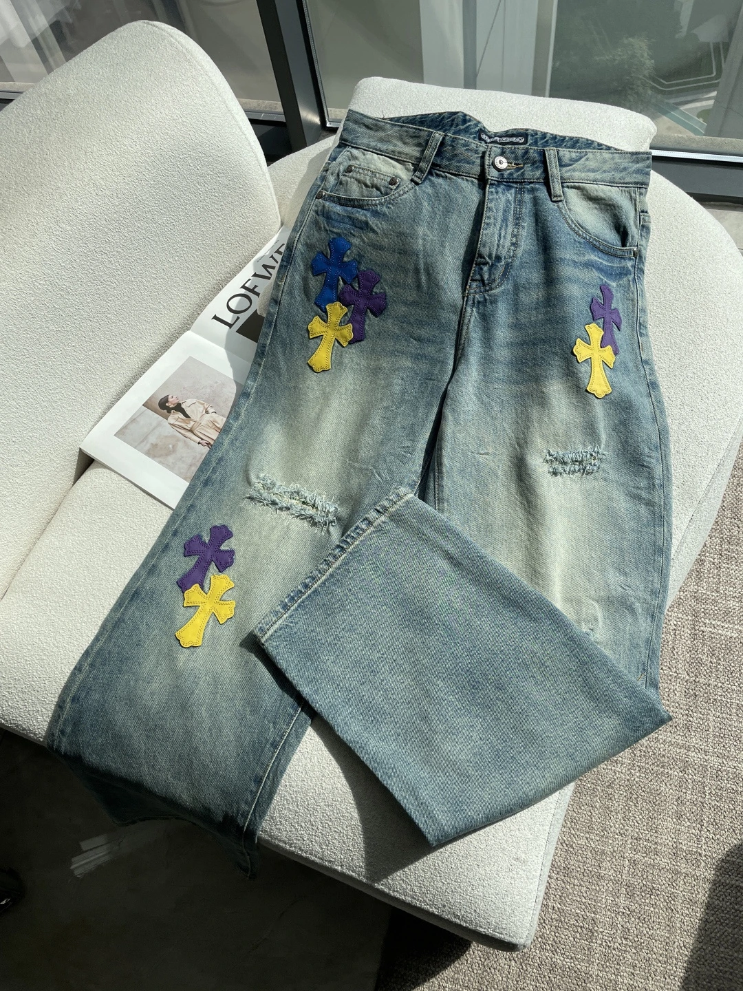 Chrome Hearts(クロムハーツ) デニムパンツ。素材:デニム。仕様:通気性。サイズ:29-38