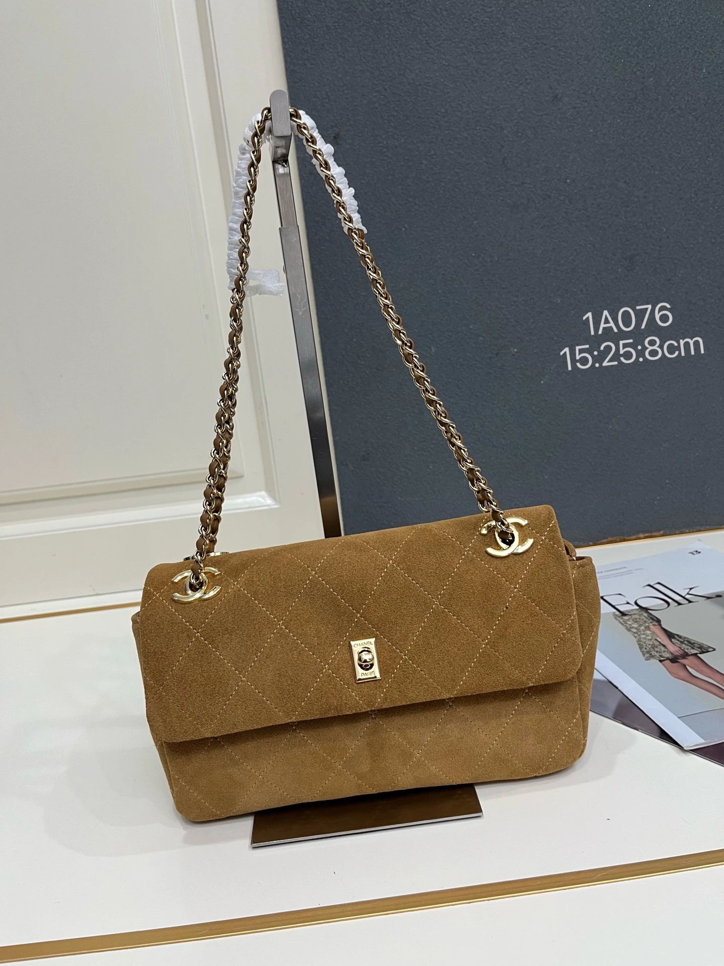 チャン* 26A デニム チェーン バッグ