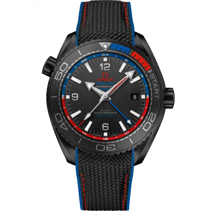 Omega Seamaster Planet Ocean Chronometer GMT ETNZ Deep Black 215.92.46.22.01.004