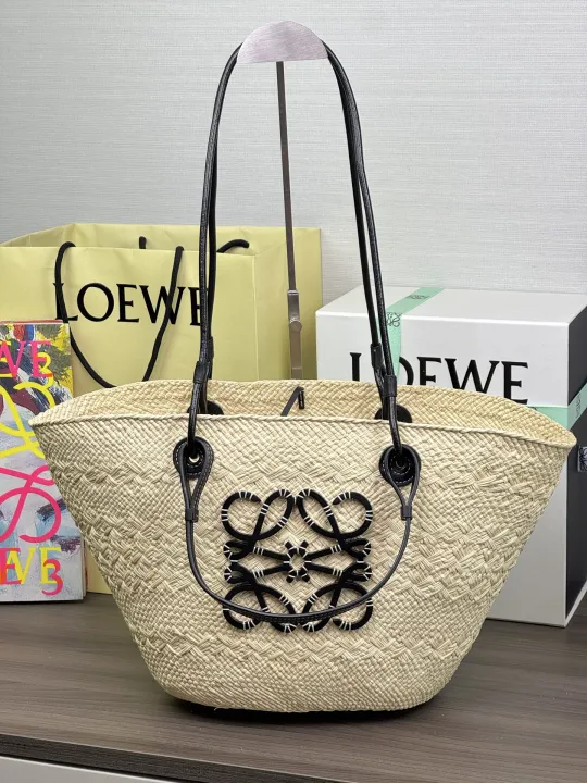 ロエベ「Loewe」 Paula's Ibiza ラフィア トートバッグ