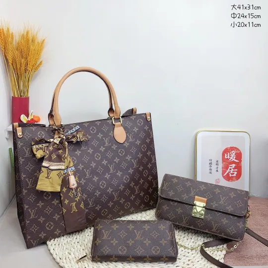 [ルイ・ヴィトン セール三点セット] ピーズバッグ＋エンベロープバッグ＋財布