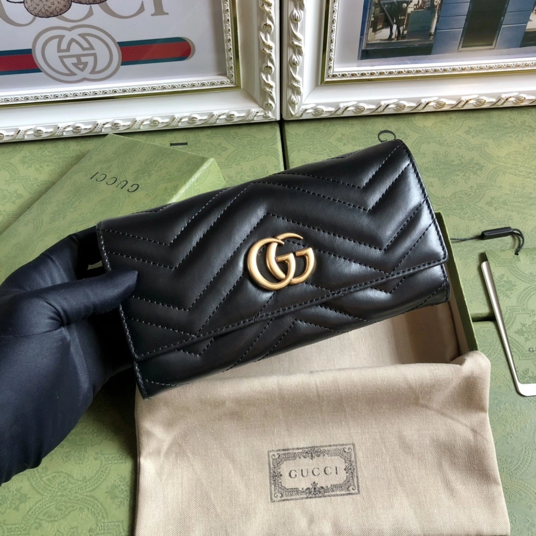 グッチ「Gucci」〔オフィディア〕GG コンチネンタルウォレット