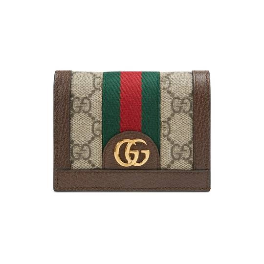 グッチ「Gucci」 オフィディア〕GG カードケース「コイン&紙幣入れ付き」