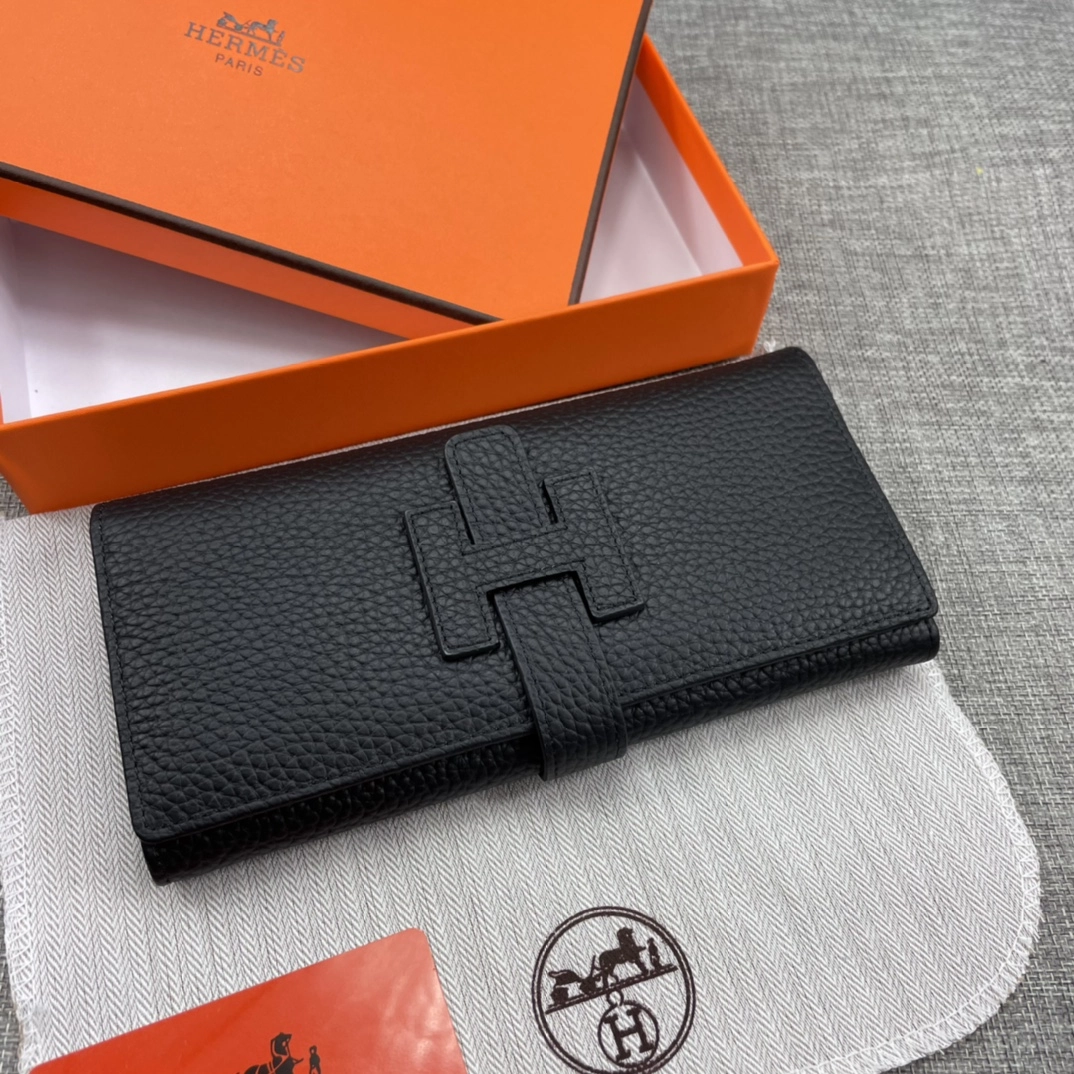 【限定新入荷】エルメス Jige Élan ロングレザークラッチ財布「上質本革仕様」