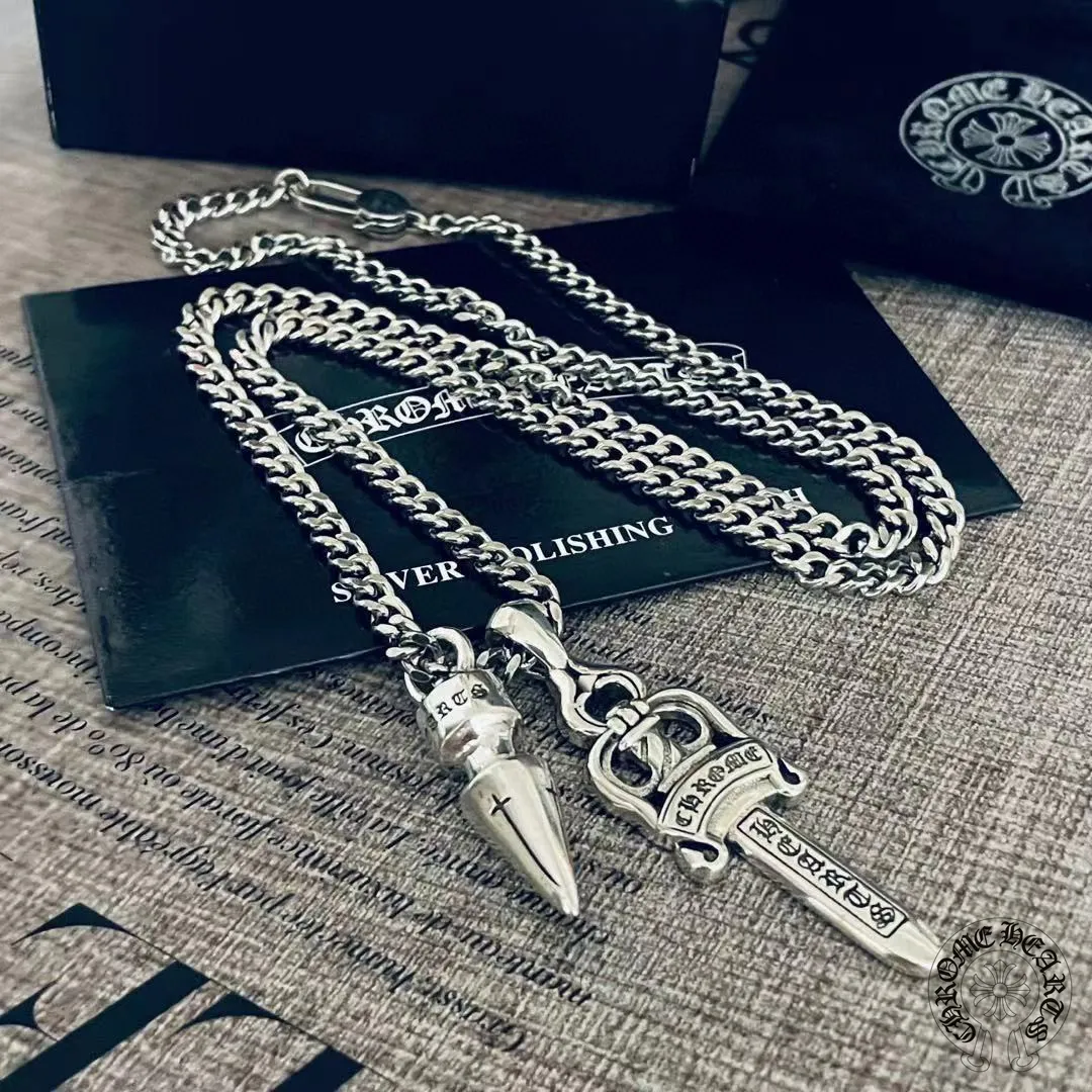 【Chrome Hearts】ネックレス、新しいネックレス万能シンプルファッションオーナメント 男女兼用