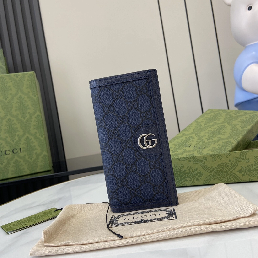 グッチ「Gucci」Ophidiaシリーズ ロングサイズ 折りたたみウォレット