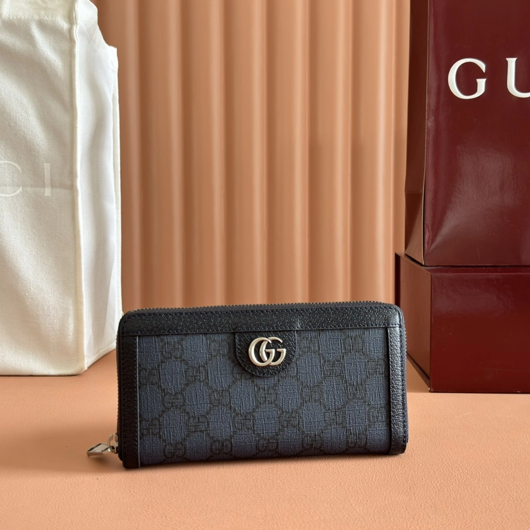 グッチ「Gucci」Ophidiaシリーズジッパーウォレット
