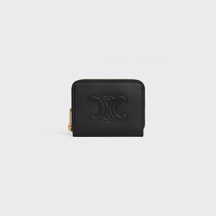 セリーヌ「Celine」コンパクト ジップウォレット キュイル トリオンフ / スムースカーフスキン