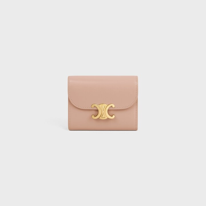セリーヌ「Celine」スモール フラップウォレット トリオンフ / シャイニーカーフスキン