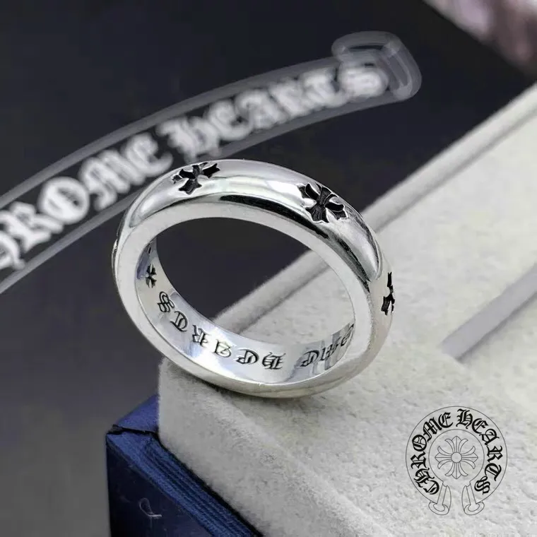 【Chrome Hearts】 男性と女性のためのクロエハートファッションパーソナリティリング