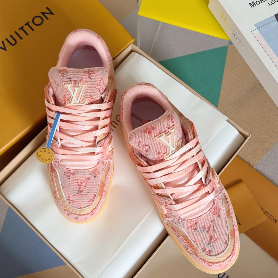 ルイ・ヴィトン「LV Trainer」クラシックシリーズ ファッショントレンドカジュアルスニーカー
