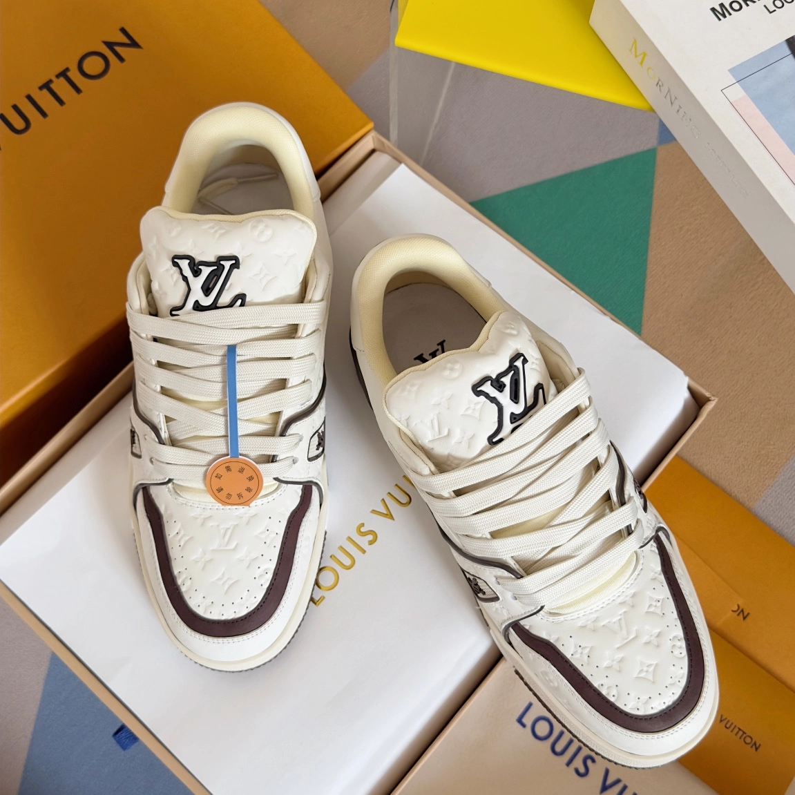 ルイ・ヴィトン「LV Trainer」クラシックシリーズ ファッショントレンドカジュアルスニーカー