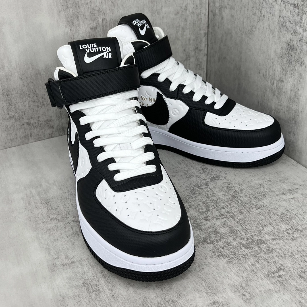 ルイ・ヴィトン × ナイキ Air Force 1 Mid コラボ限定 ミッドカットトレンドスニーカー「LV Nike」