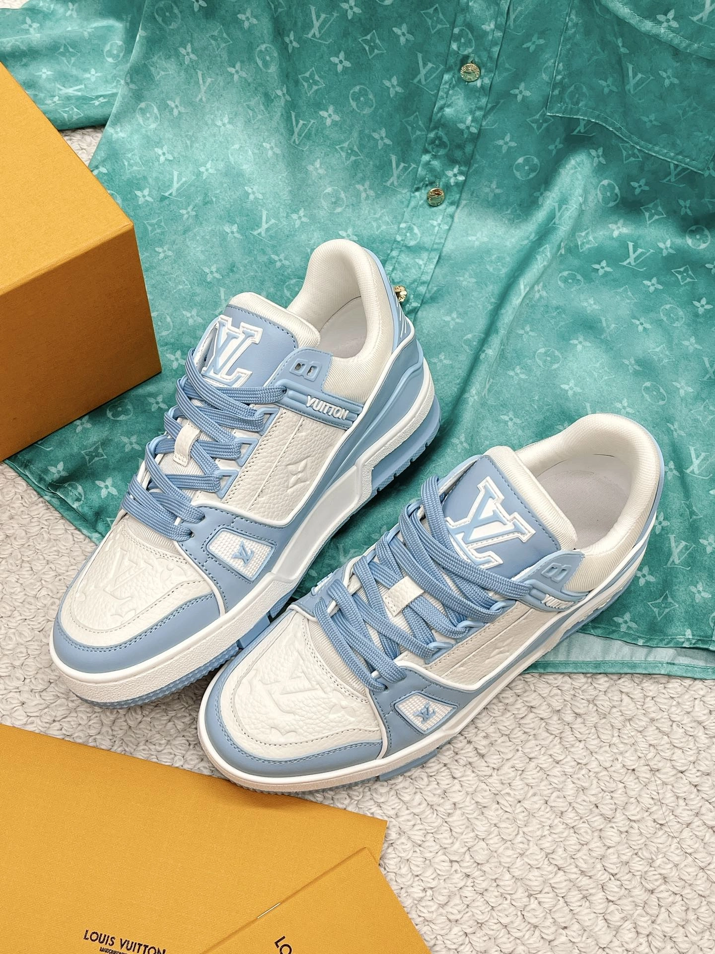 ルイ・ヴィトン「LV Trainer」クラシックシリーズ ファッショントレンドカジュアルスニーカー