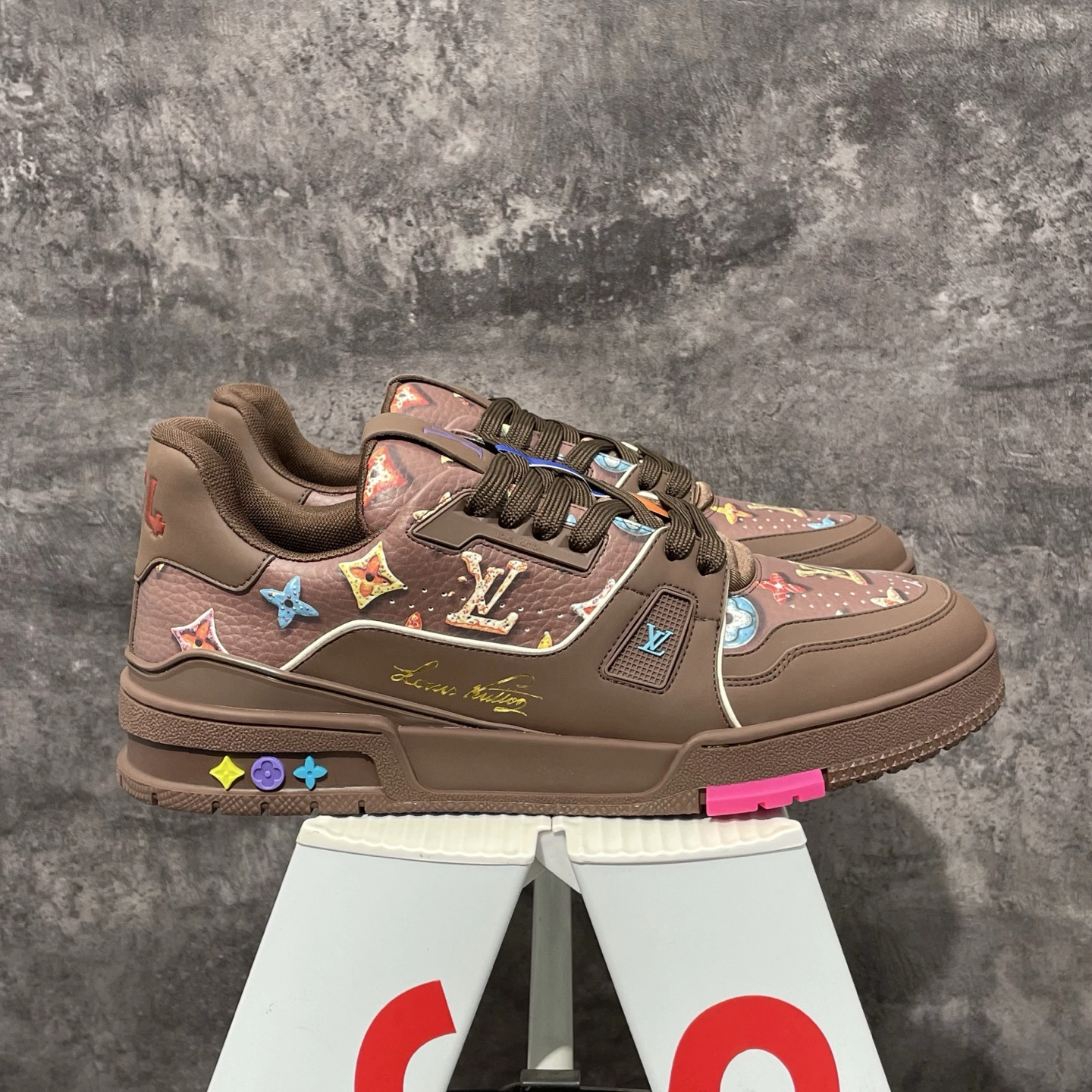 ルイ・ヴィトン「LV Trainer」クラシックシリーズ ファッショントレンドカジュアルスニーカー
