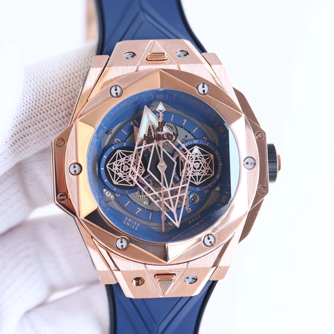 ウブロ「Hublot」ビッグバン サンブルーII タトゥー クロノグラフ ウォッチ 45mm