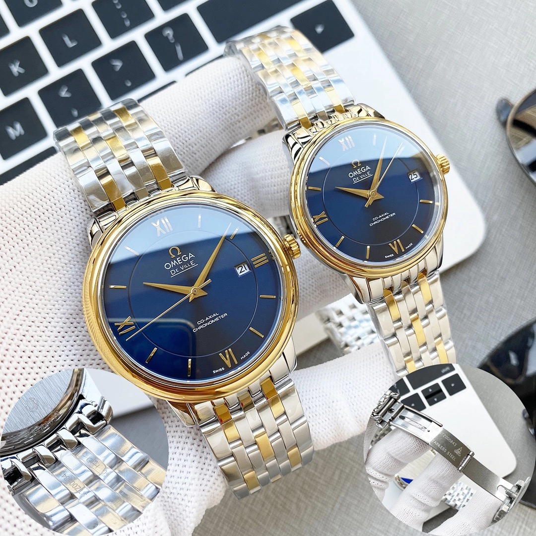 オメガ「Omega」蝶飛シリーズレステージ カップルウォッチ メンズ39.5MM&レディース32.7MM