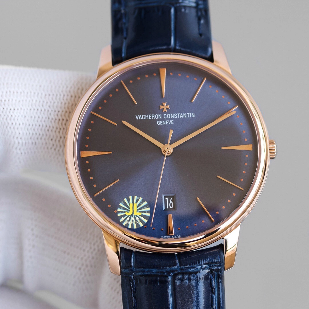 ヴァシュロン・コンスタンタン「Vacheron Constantin」ブルーガラス メンズウォッチ40MM