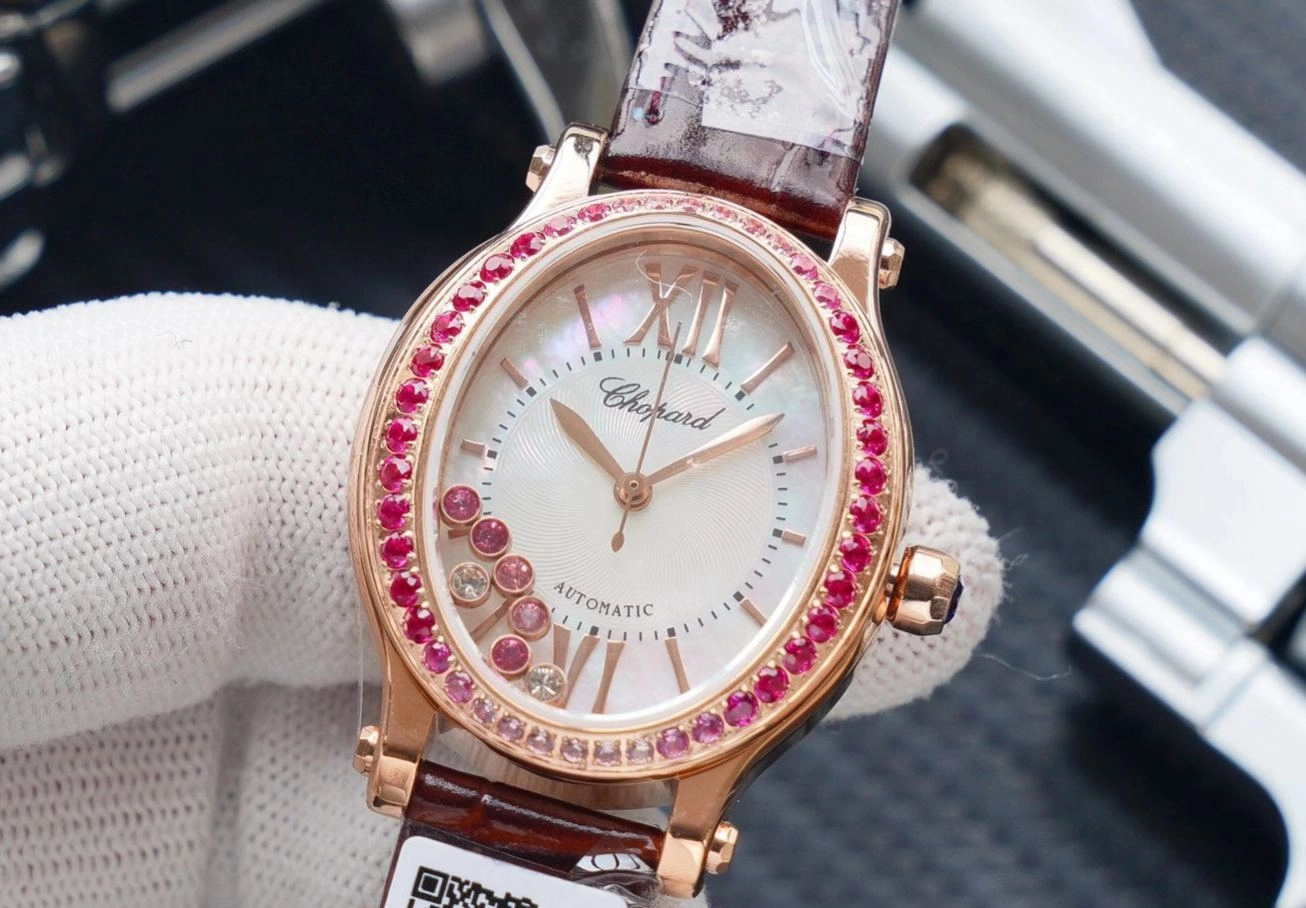 ショパール「Chopard」ハッピースポーツ オーバル レディースウォッチ36MM