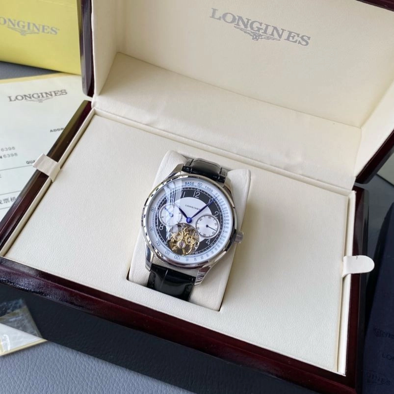 ロンジン「Longines」 マスターコレクション メンズ クロノグラフ 腕時計42mm