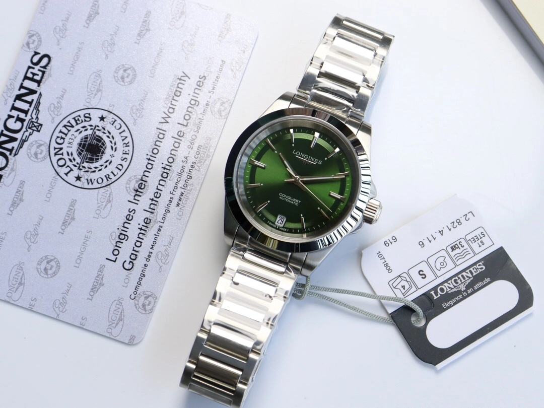 ロンジン「Longines」コンクエスト プレジデンス コレクション メンズ クロノグラフ 腕時計41mm