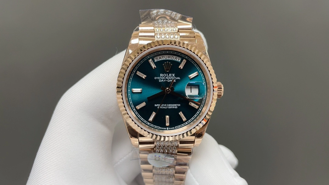 ロレックス「Rolex」 週間ジャーナル型36 mmダブルカレンダースチールベルト腕時計