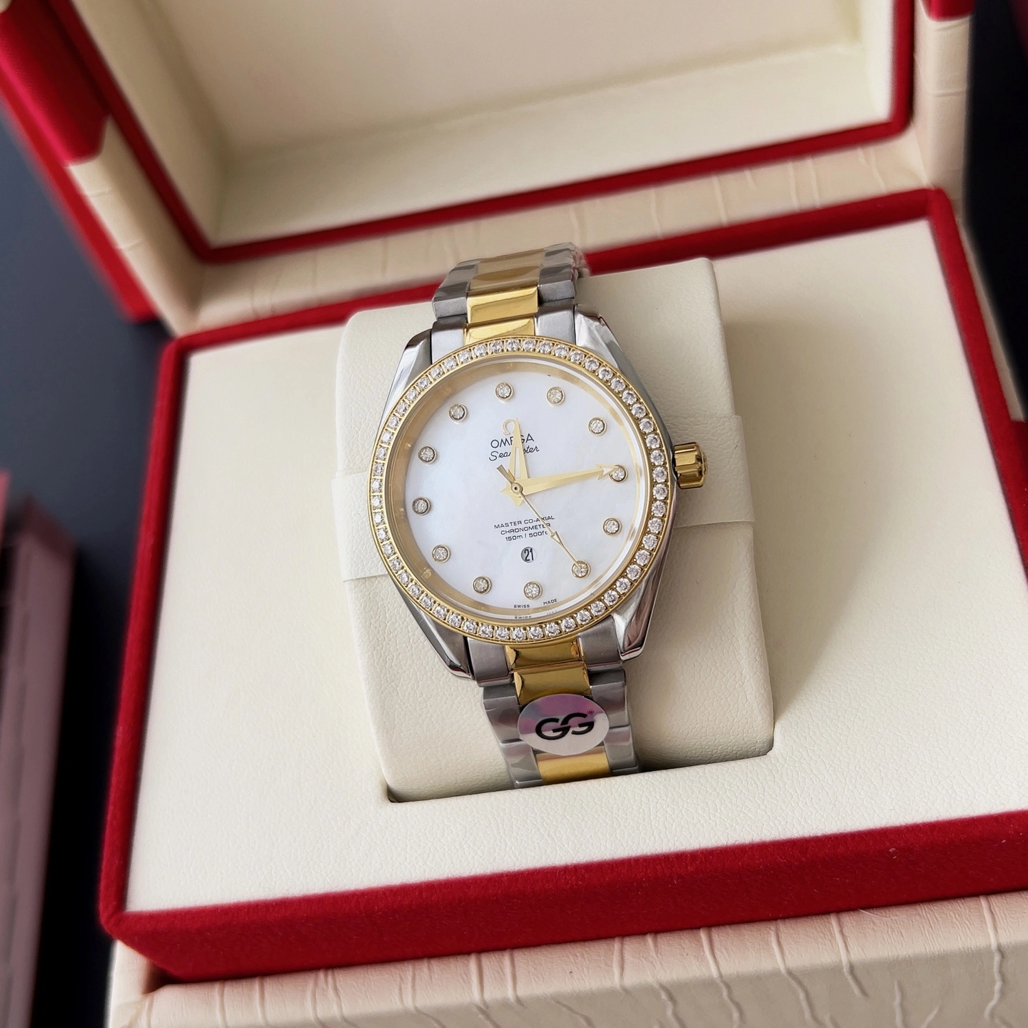 オメガ「Omega」アクアテラ 34mm マスタークロノメーター