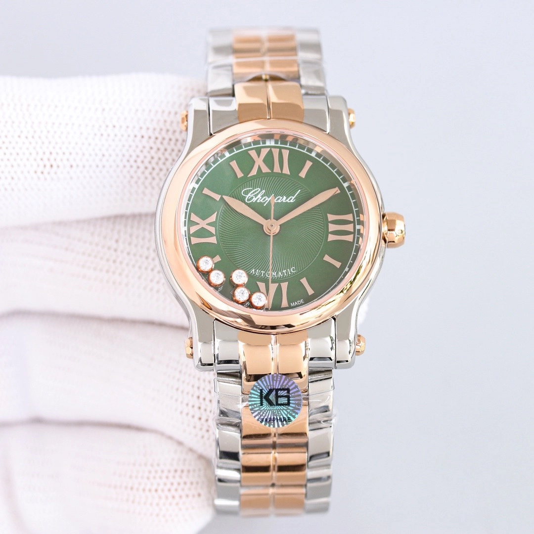 ショパール「Chopard」ハッピーダイヤモンドレディースウォッチ30MM