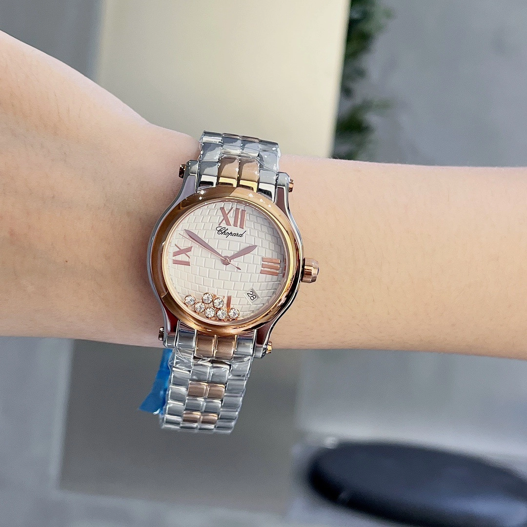 ショパール「Chopard」ハッピーダイヤモンドレディースウォッチ36mm
