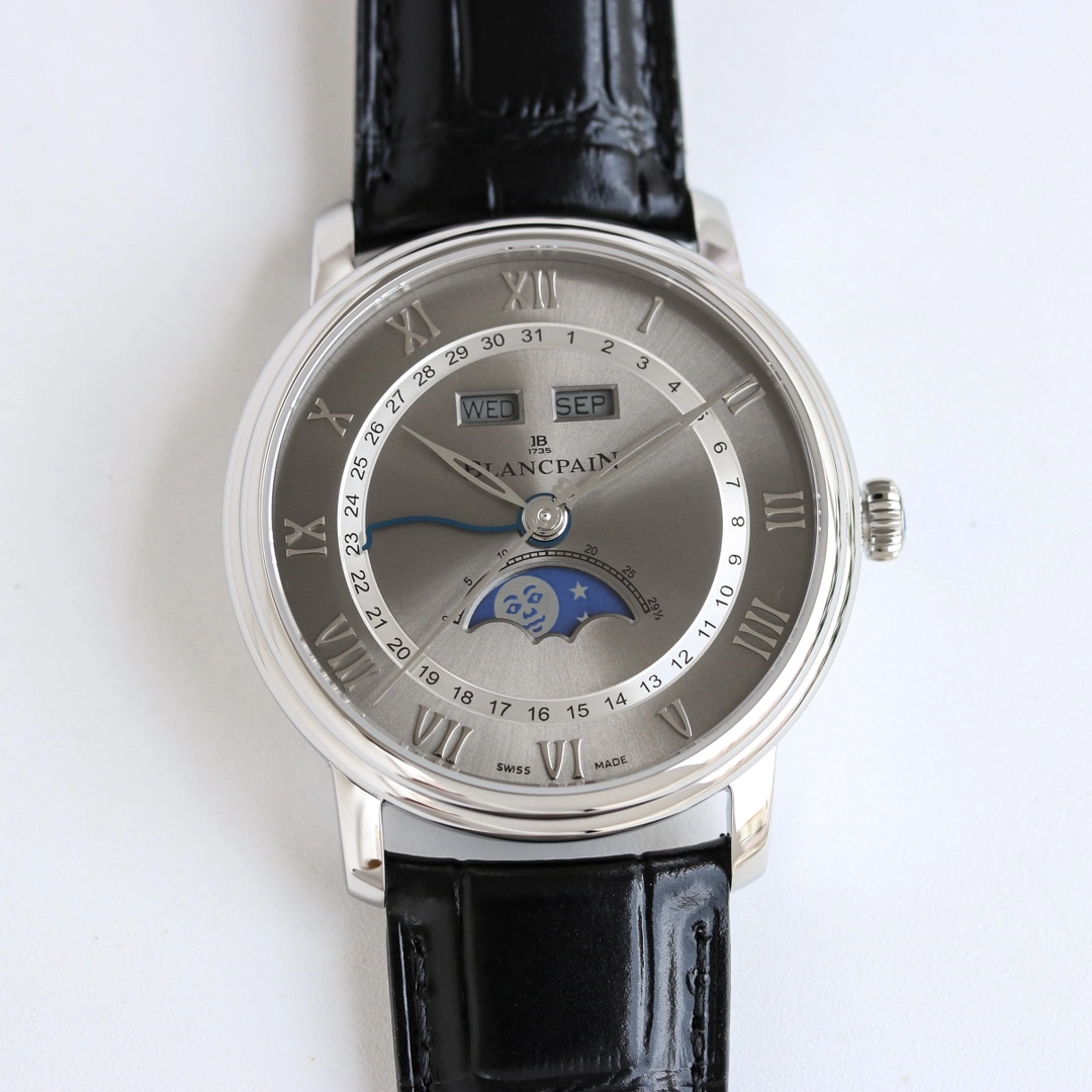 ブランパン「Blancpain」ヴィルレ コンプリートカレンダー ムーンフェイズ自動巻き腕時計40mm