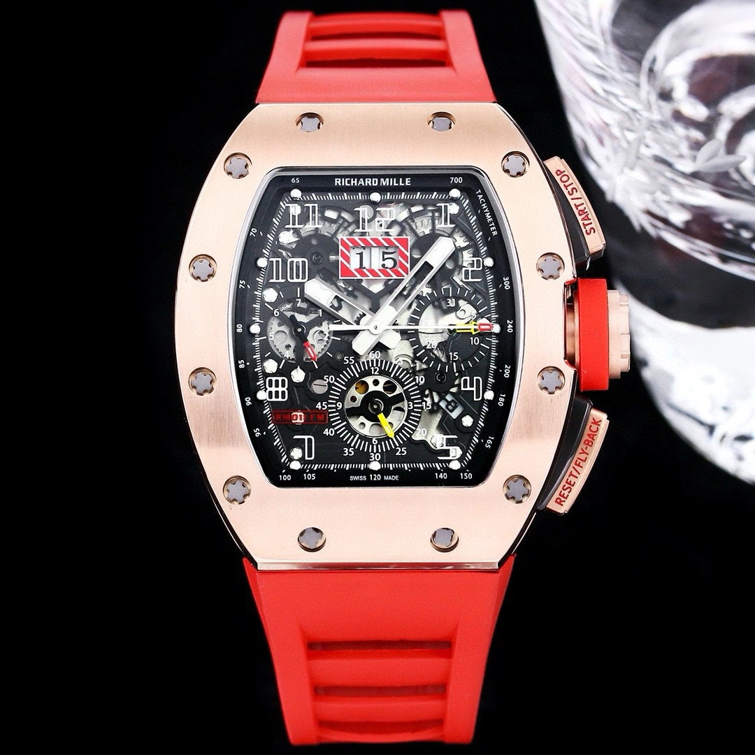 リシャール・ミル RM 011-FM 自動巻きフライバッククロノグラフ 43x50x16mm
