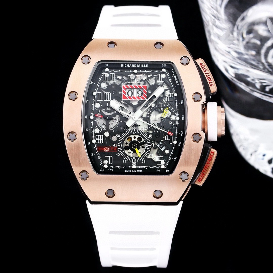 リシャール・ミル RM 011-FM 自動巻きフライバッククロノグラフ 43x50x16mm