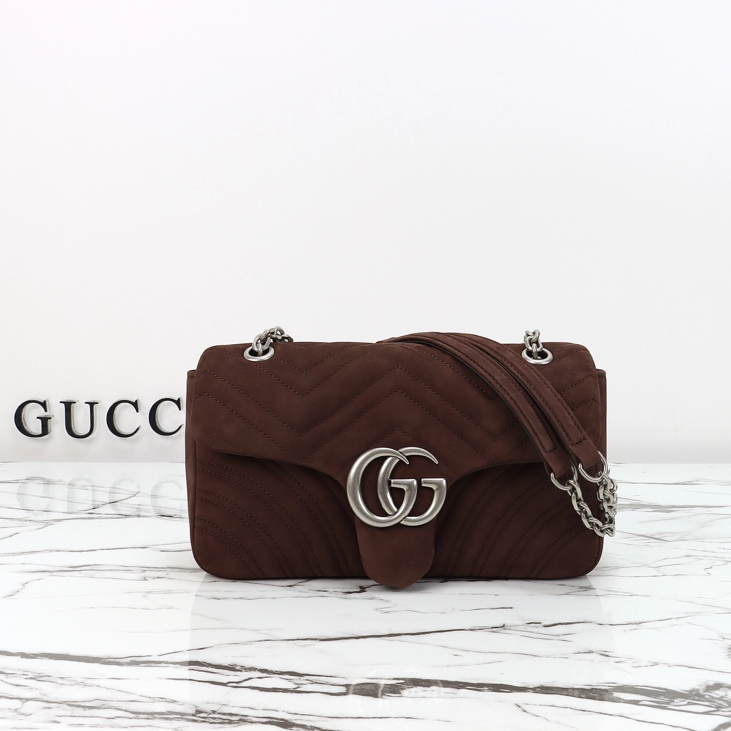 グッチ〔GGマーモント〕ミディアム ショルダーバッグ「GG Marmont Bag」