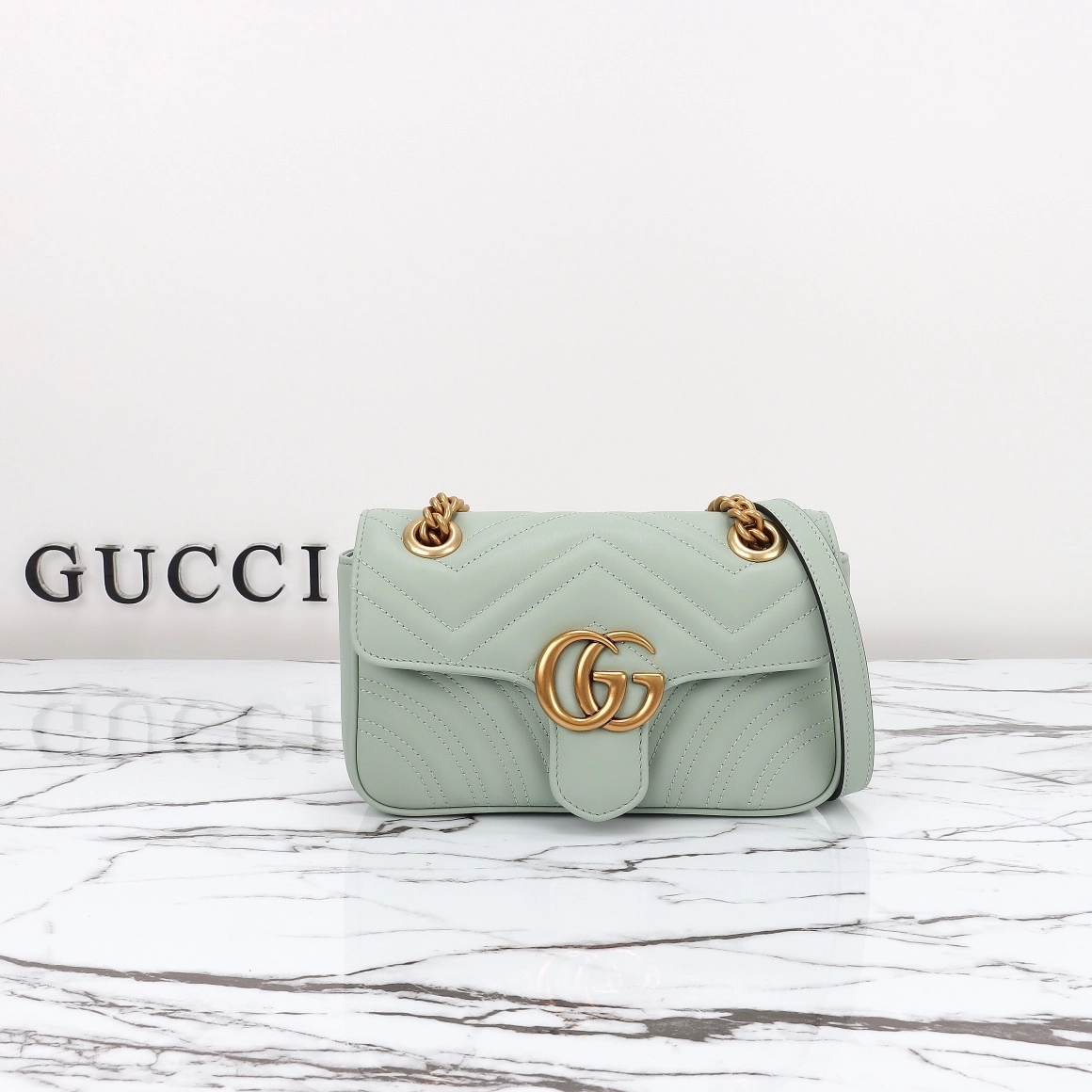 グッチ〔GGマーモント〕ミニ/スモール ショルダーバッグ「GG Marmont Bag」
