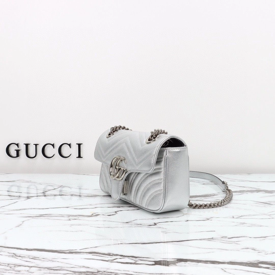 グッチ〔GGマーモント〕ミニ/スモール ショルダーバッグ「GG Marmont Bag」